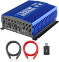 1500W Pure Sine Wave Power Inverter 12V DC to 110V AC with Bluetooth F128815