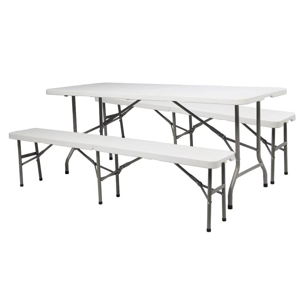 Folding Picnic Table with 2 Bench H12054
