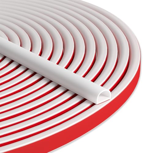 20FT Black Self Adhesive Silicone Door Weather Stripping U83569