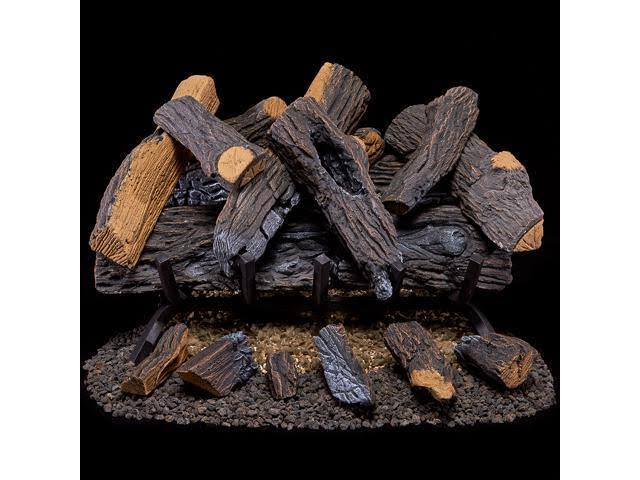 Vented Natural Gas Fireplace Log Set, 55,000 BTU, 24 inch M24524