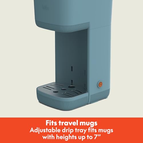 Single Serve Coffee Maker, K Cup & Coffee Ground Compatible, Removable Adjustable Drip Tray, Auto Shutoff, Reusable Dishwasher Safe Accessories, 6oz to 14oz, 1000 Watt Z130