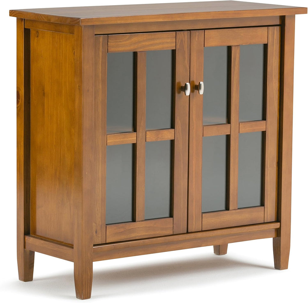 32 inch Wide Rustic Low Storage Cabinet with 2 Adjustable Shelves Z966500