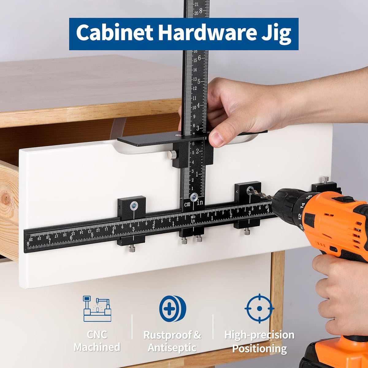 Aluminum Alloy Adjustable Cabinet Hardware Jig I236