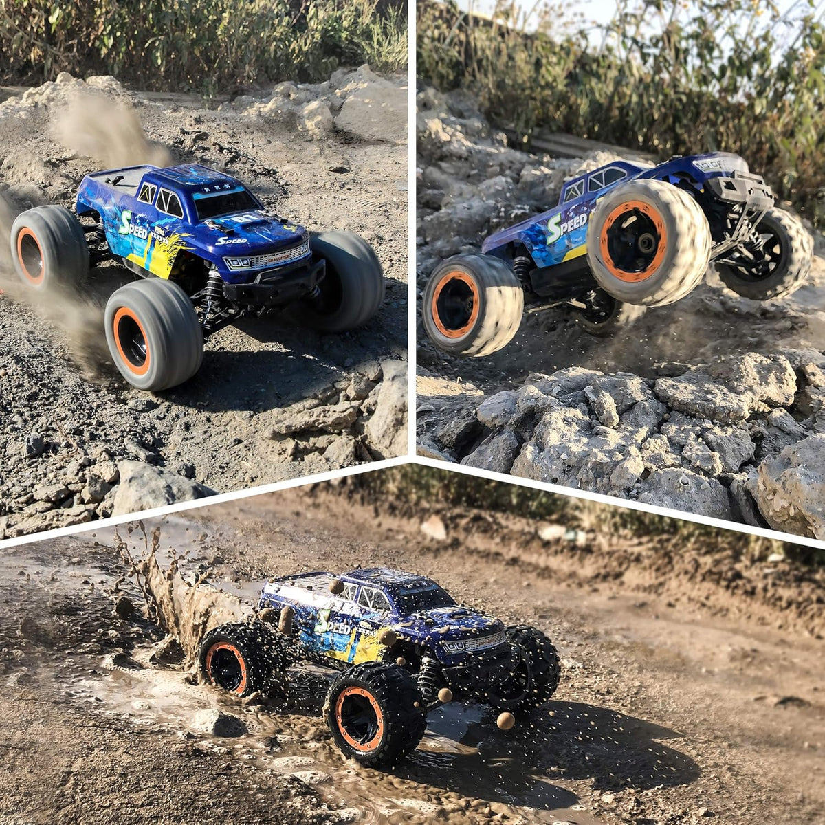 4x4 Remote Control Car 1:16 Scale 40KM/H Off Road RC Monster Truck E376325