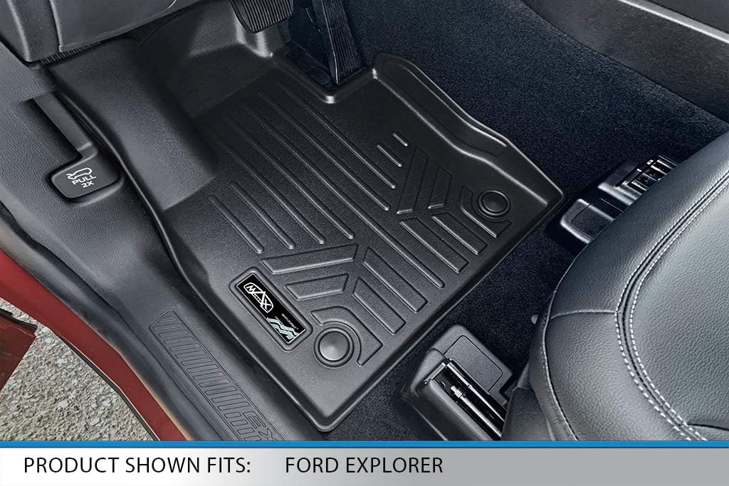 Black 3 Row Floor Mats and Cargo Liner Set J737
