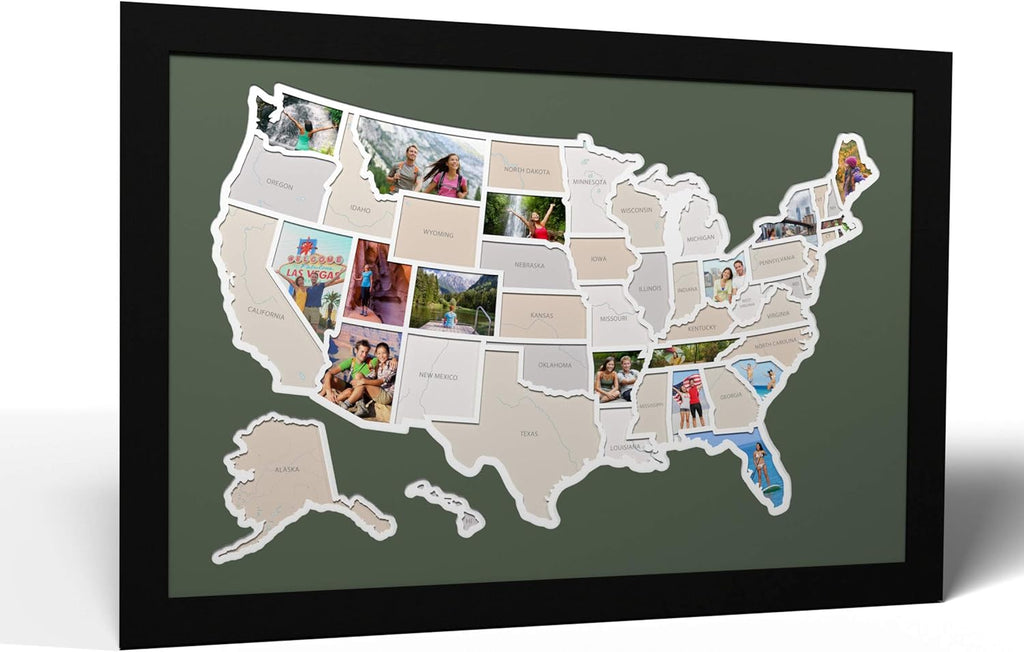 50 States USA Photo Map M1846