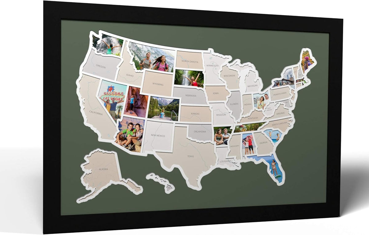 50 States USA Photo Map M1846