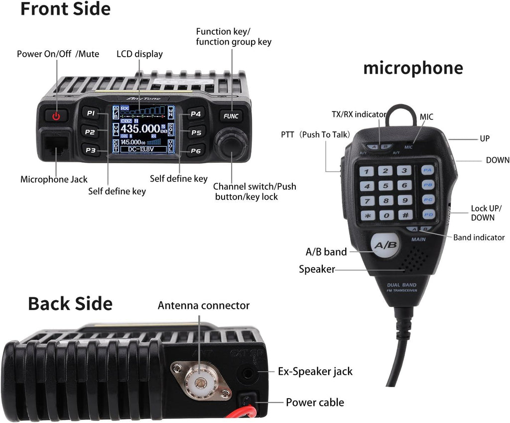 Dual Band VHF/UHF Mobile Ham Radio R9342