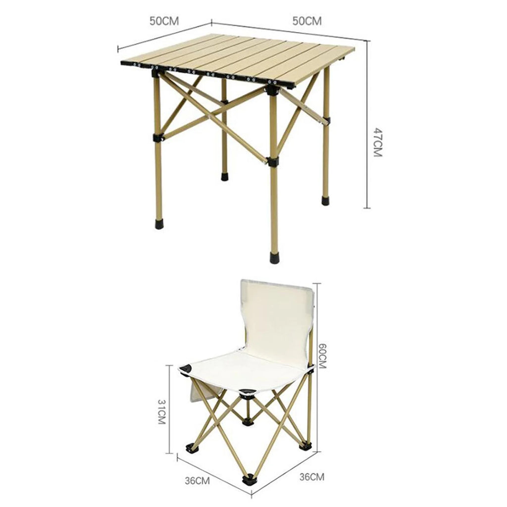 Camping Folding Table Chairs Set Z5099