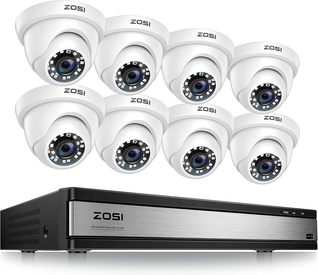 4 Pack 2MP 1080p HD-TVI Dome Security Camera B4523