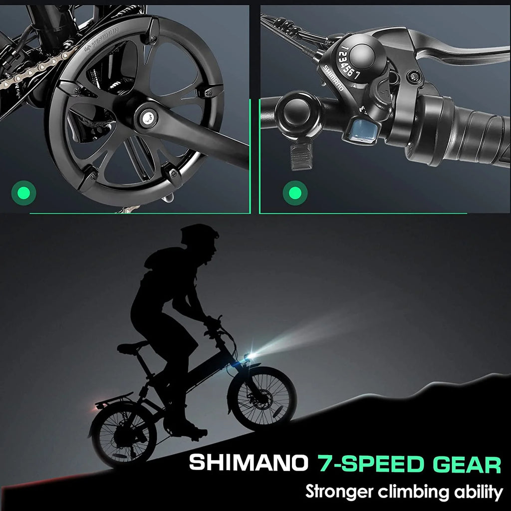 Folding Electric Bike 500W Full Suspension W656