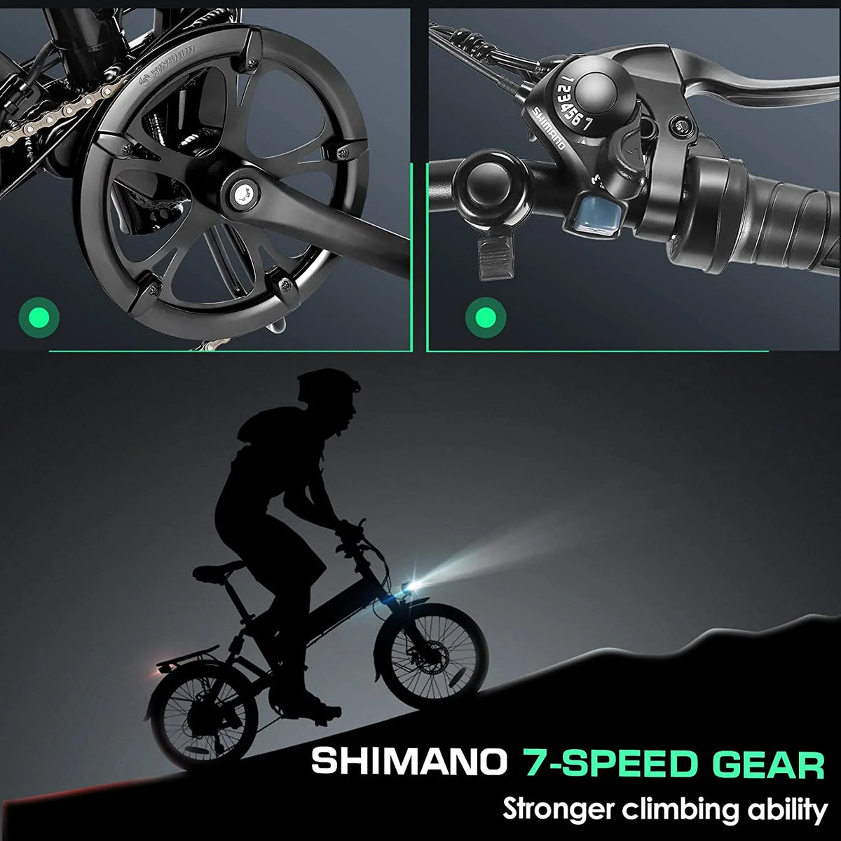 Folding Electric Bike 500W Full Suspension W656