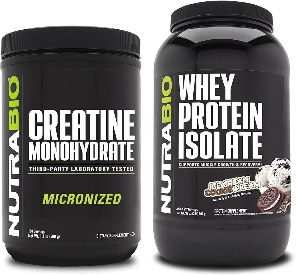 Unflavored Creatine Monohydrate and Whey Protein Isolate 500g G526655