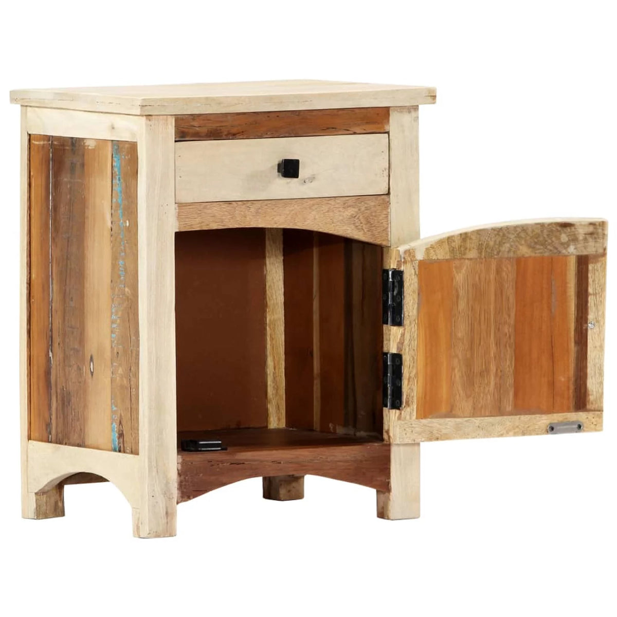 Bedside Cabinet Solid Reclaimed Wood Z815