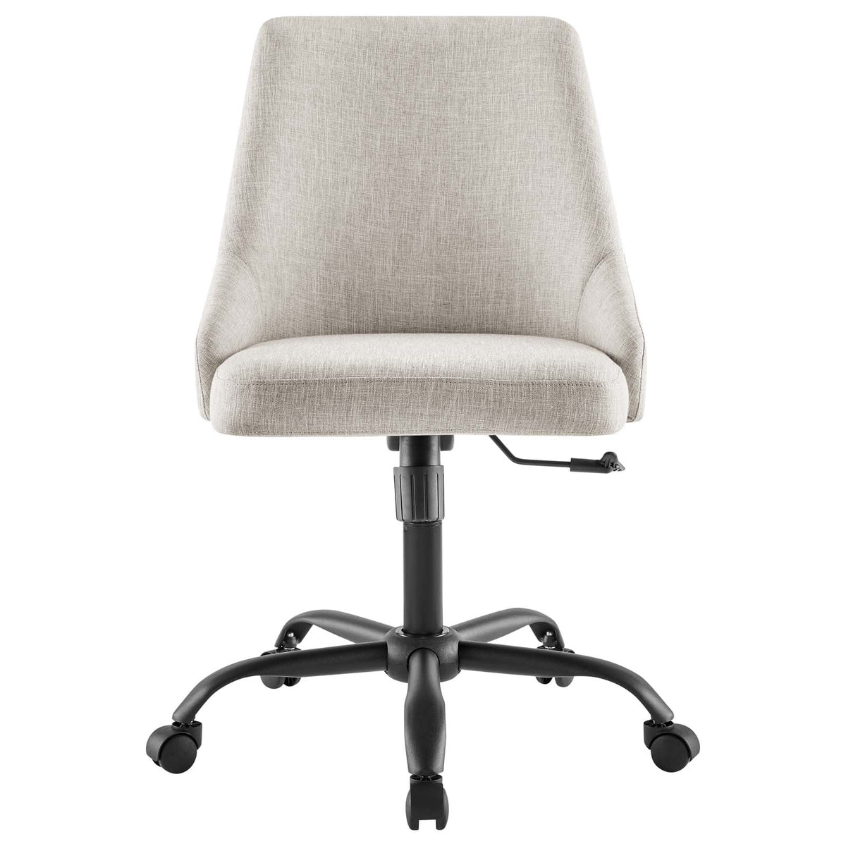 Black Beige Fabric Swivel Chair H236