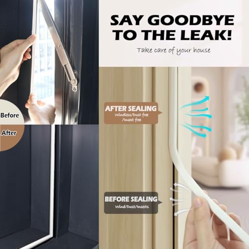 20FT Black Self Adhesive Silicone Door Weather Stripping U83569