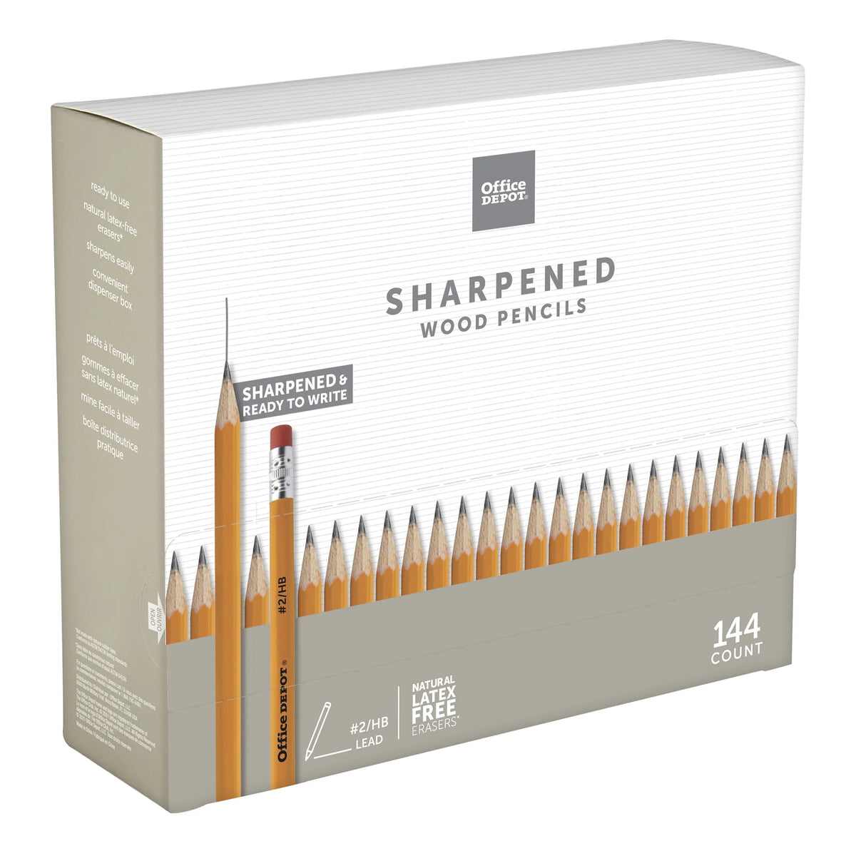 Yellow Woodcase Pre-Sharpened Pencils, 2.2 mm, HB, Box of 144 Z420