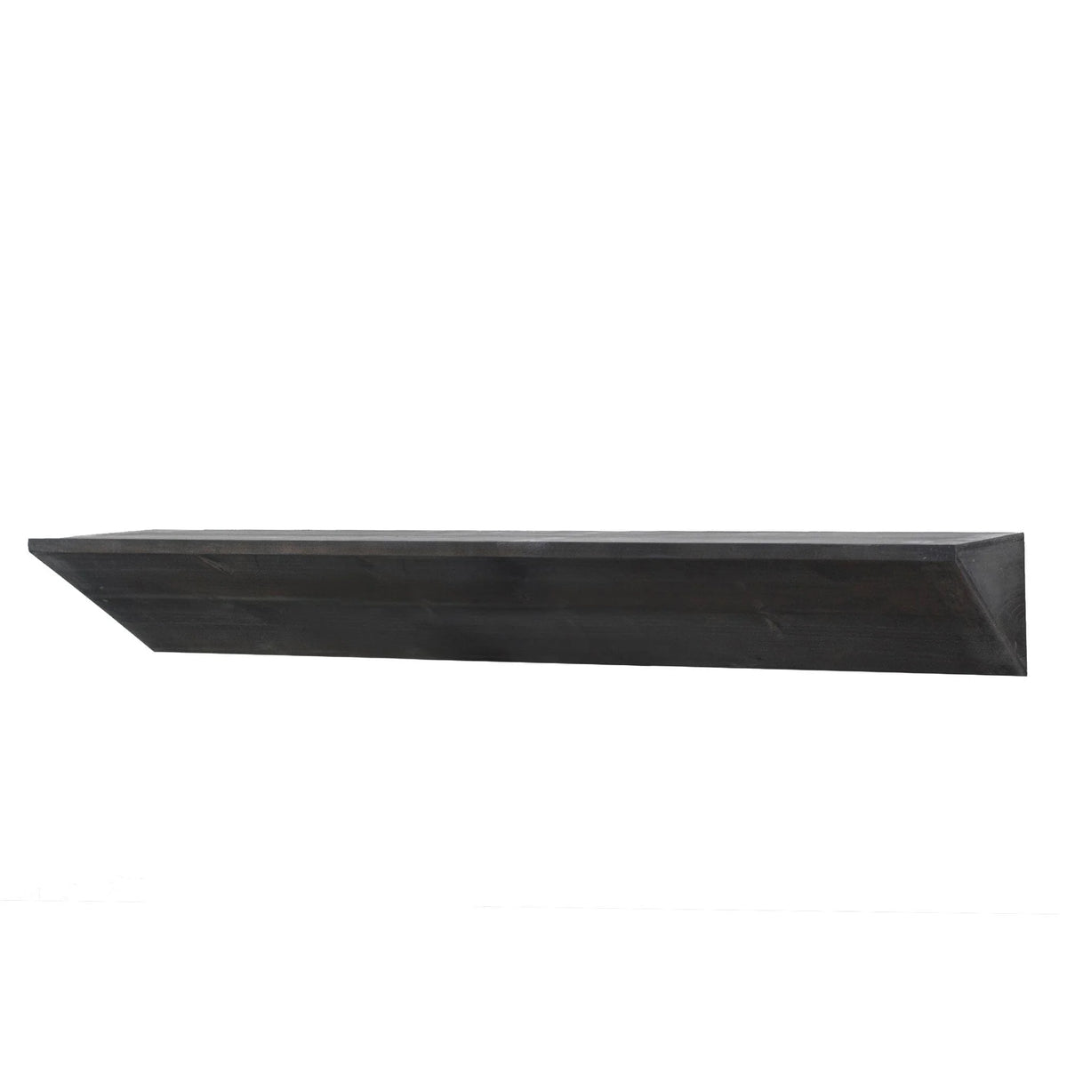 Large Black Wood Floating Wall Shelf R777152