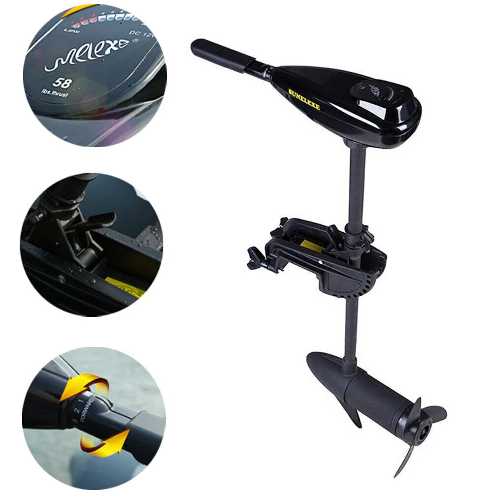 12V Electric Outboard Motor Trolling Engine 58LBS G9507