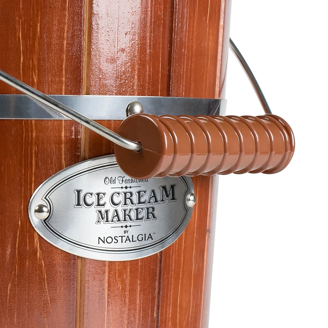 6-Quart Wood Bucket Ice Cream Maker X90401