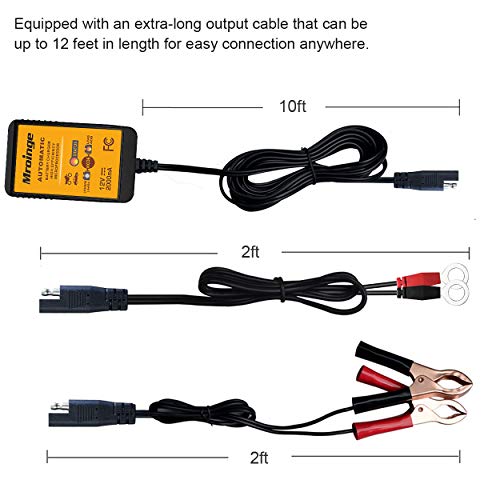 12V 2A Automatic Trickle Battery Charger Smart Battery Maintainer P6460