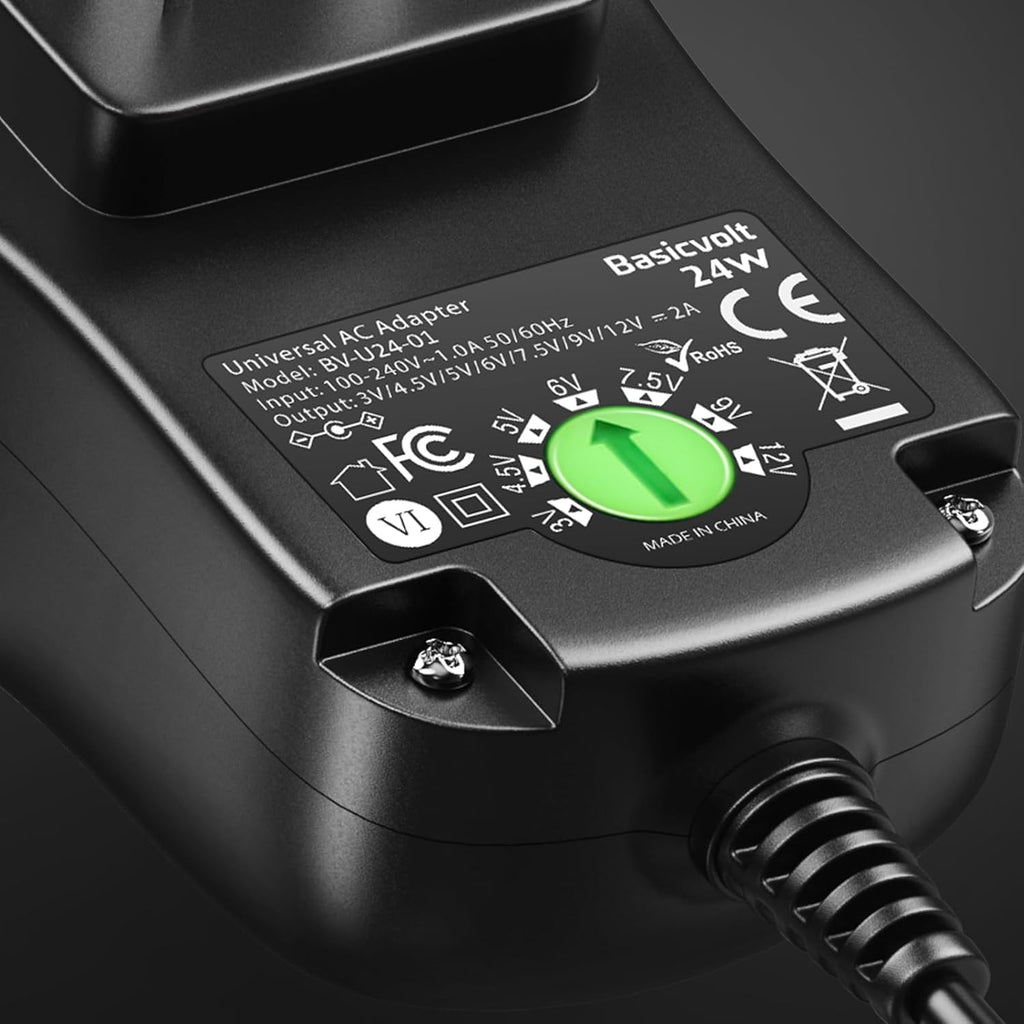 Multi-Voltage Regulated Switching Power Supply 2.0A 24Watt P396