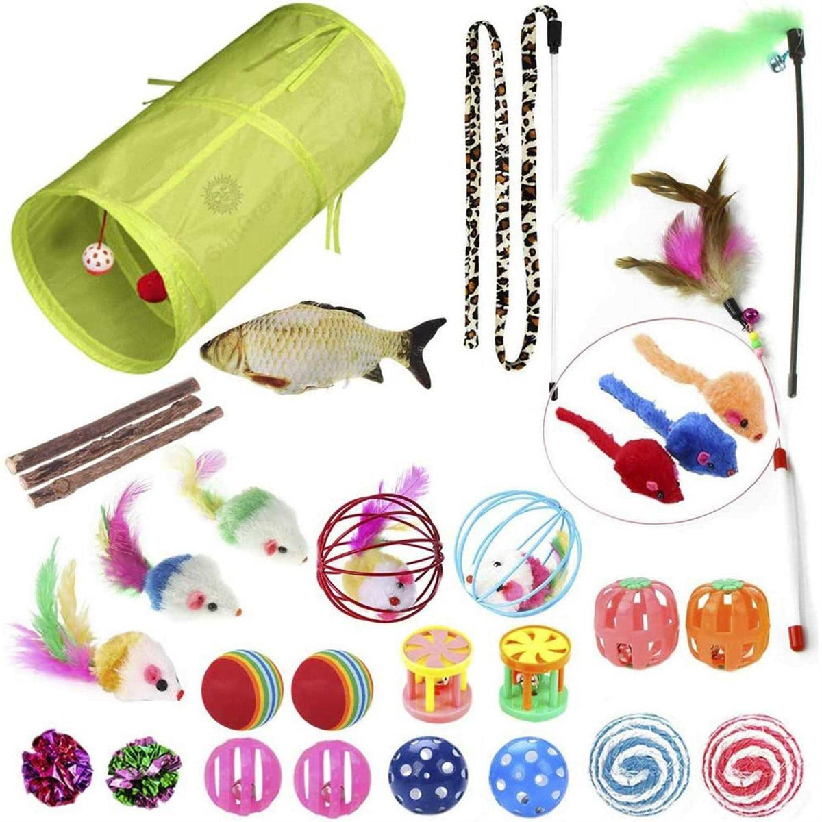 Ferret Tunnel and Assorted Toys Variety Pack L18345