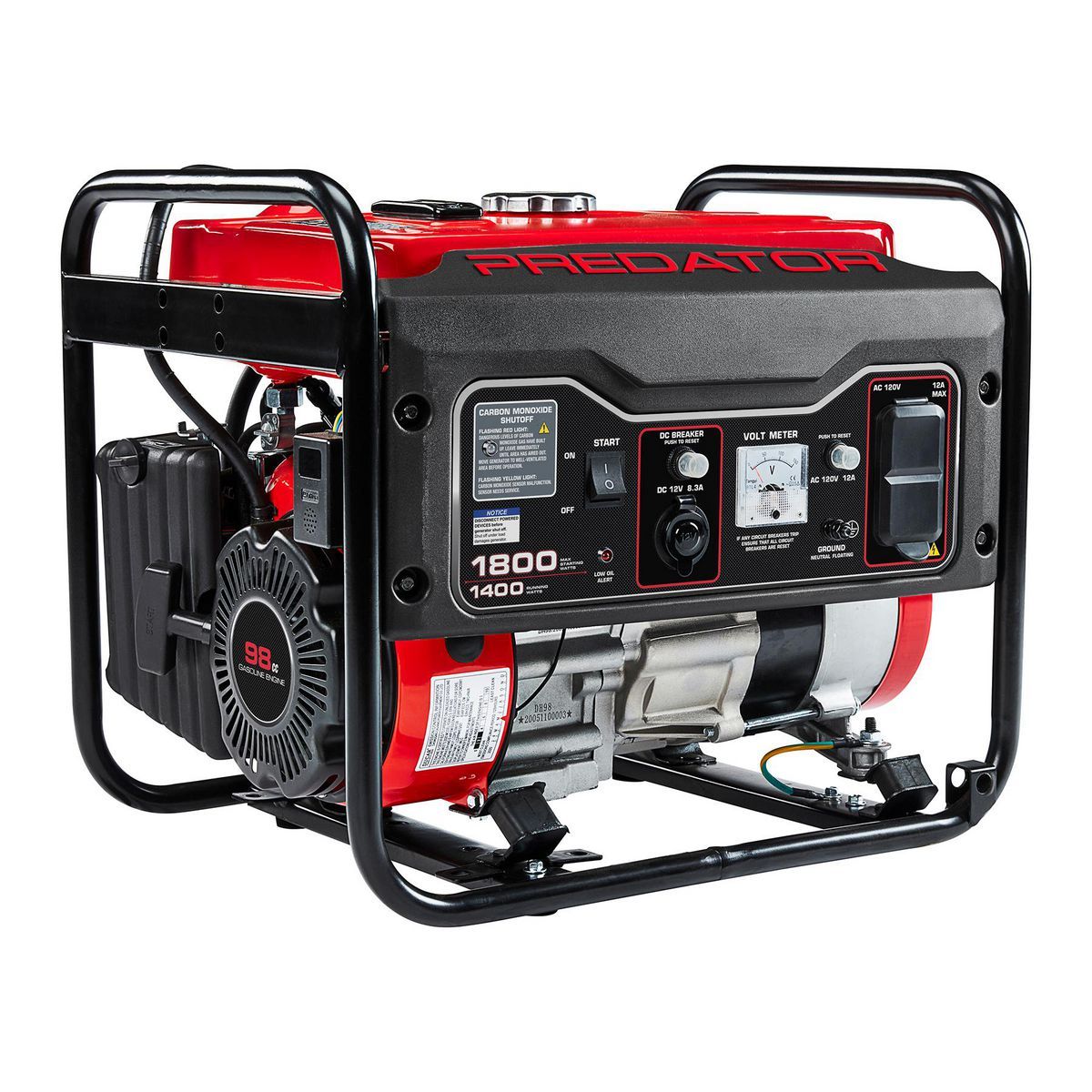1800 Watt Gas-Powered Portable Generator U3869