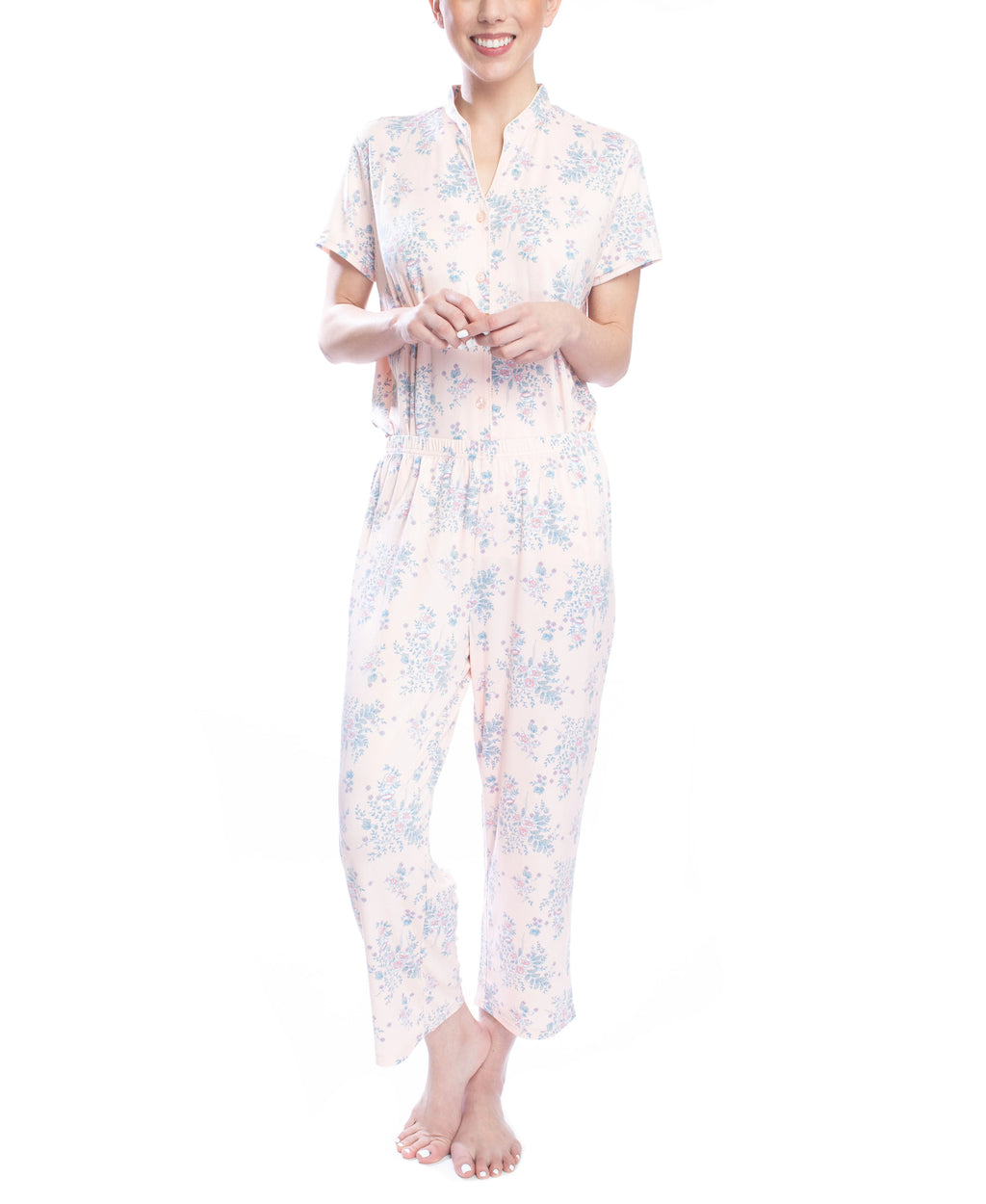 Floral Bloom X-Large Sleep Top and Pajama Pant Set A712