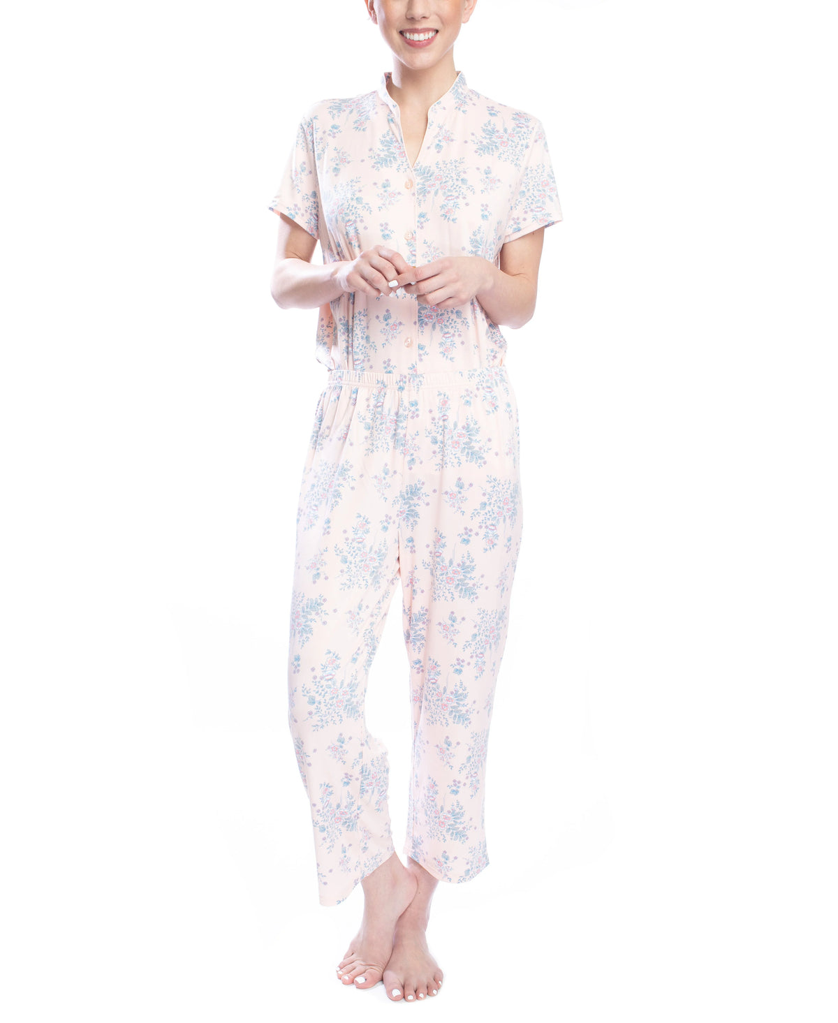 Floral Bloom X-Large Sleep Top and Pajama Pant Set A712