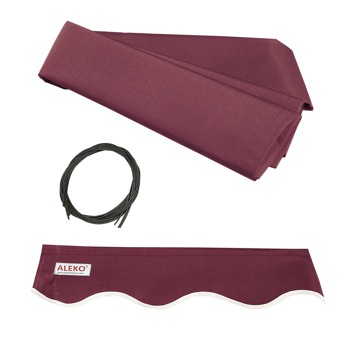 Fabric Replacement for 10x8 ft Retractable Awning Burgundy T2044
