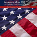American Flag 5x8 ft Embroidered Stars and Stitched Stripes Z986