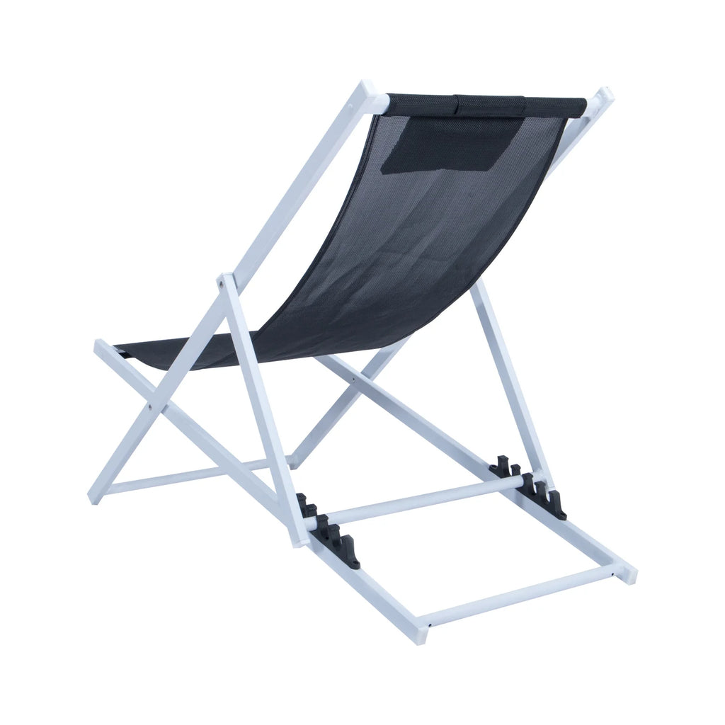 Outdoor Sling Lounge Chair With Headrest L2612