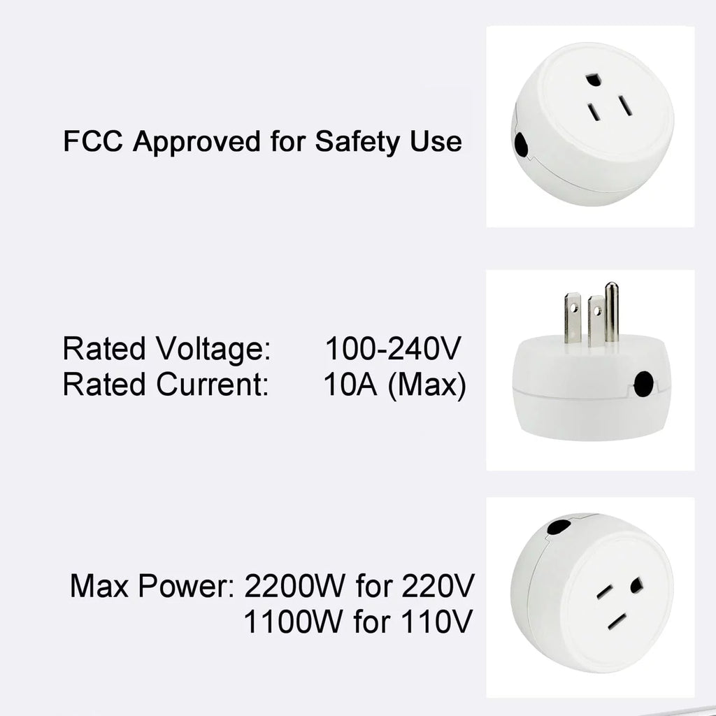 Mini Wifi Smart Plug Compatible with Alexa Google Home Smart Socket 1 Pack H59337