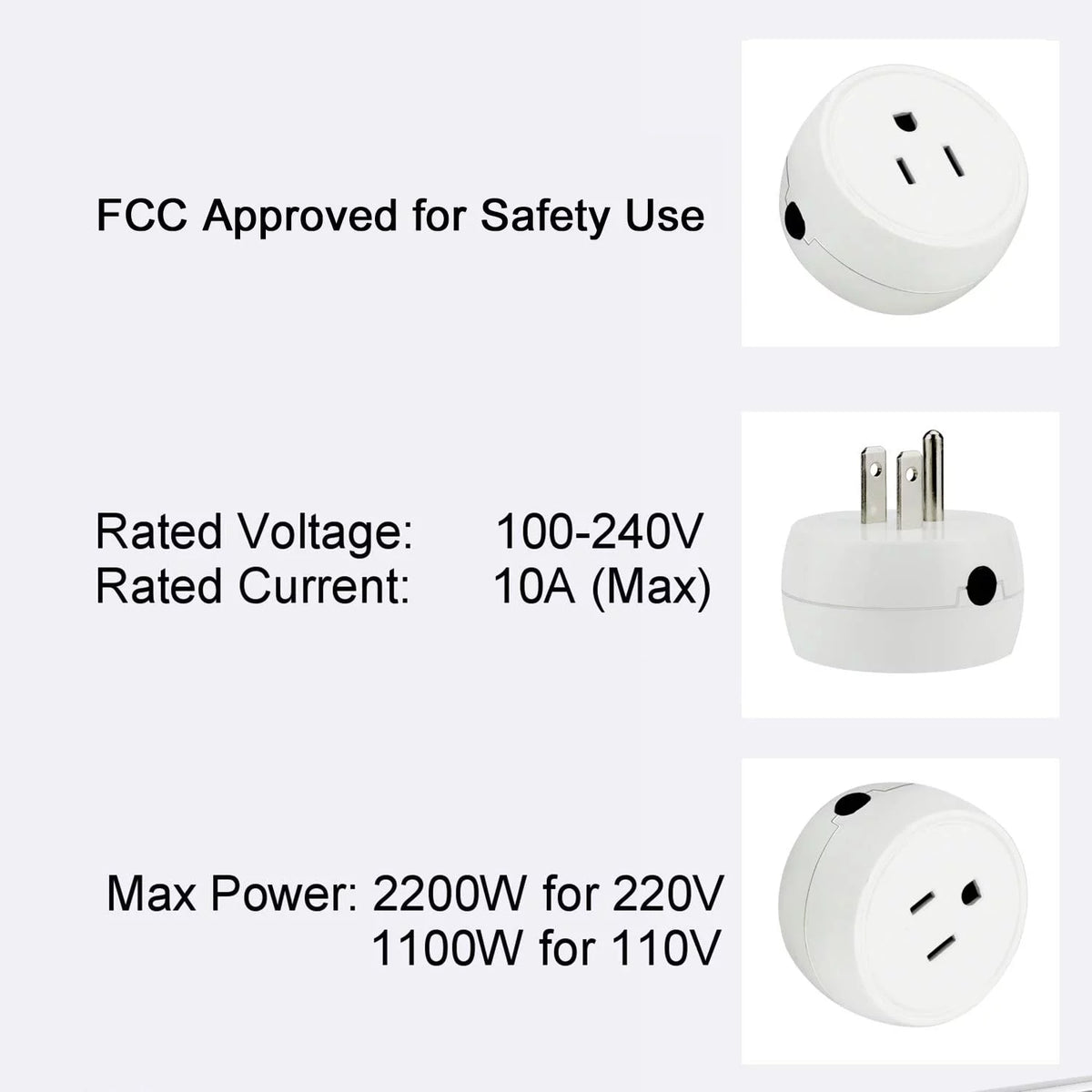 Mini Wifi Smart Plug Compatible with Alexa Google Home Smart Socket 1 Pack H59337