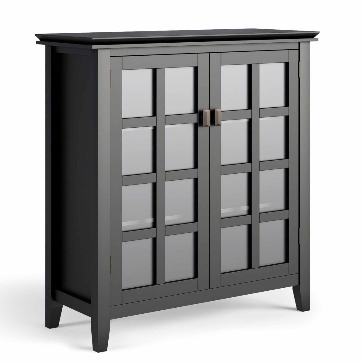 Solid Wood Storage Cabinet in Black H67655