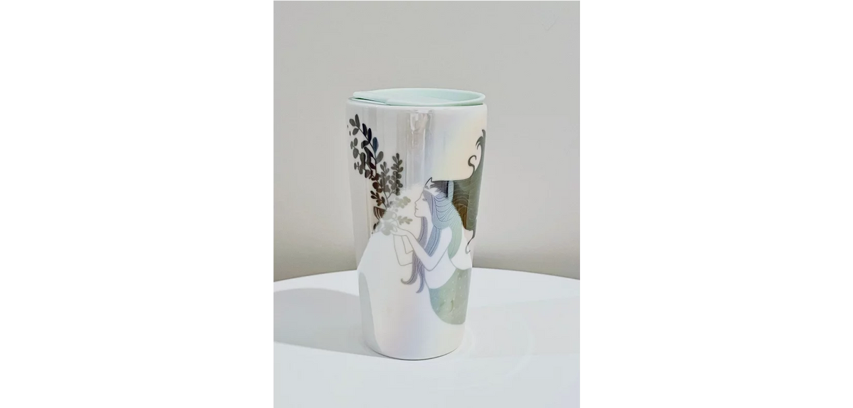 Ceramic Tumbler with Lid M421