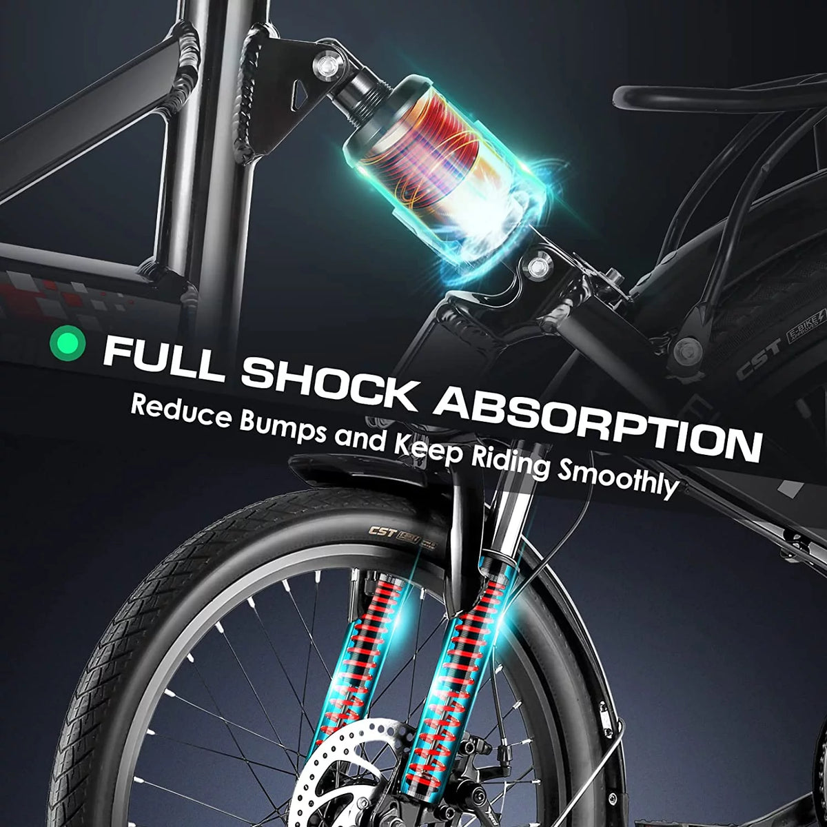 Folding Electric Bike 500W Full Suspension W656