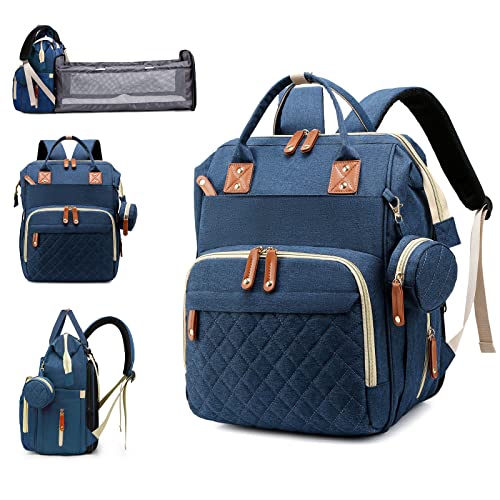 Grey Waterproof 3 in 1 Baby Diaper Backpack with Foldable Changing Pad R2851