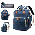 Grey Waterproof 3 in 1 Baby Diaper Backpack with Foldable Changing Pad R2851