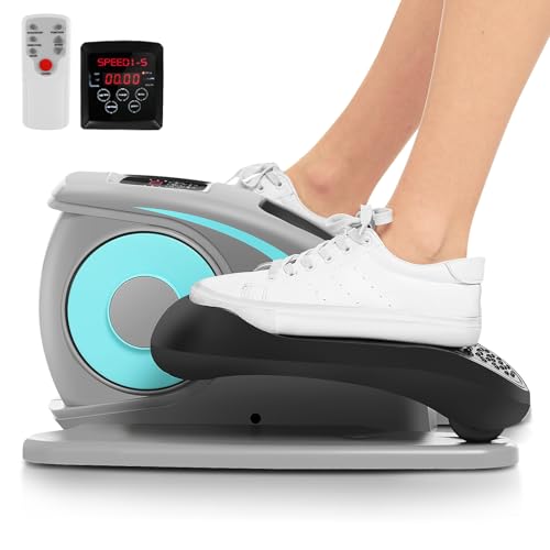 Under Desk Elliptical Machine, Quiet Pedal Exerciser, Smart LCD Display, Remote Control L352