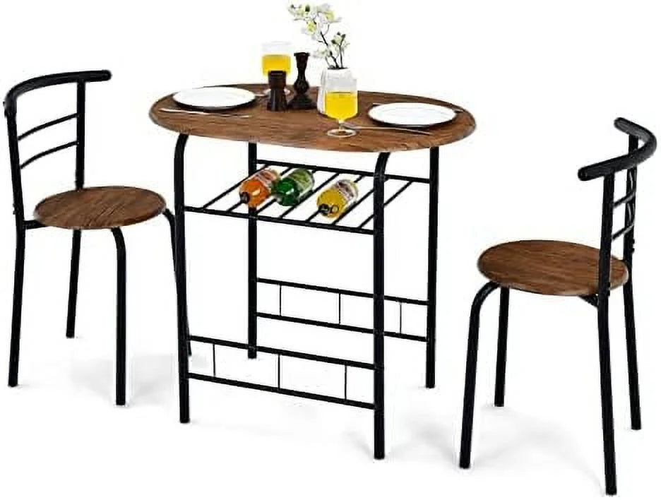 3 Piece Dining Set with Metal Frame R225