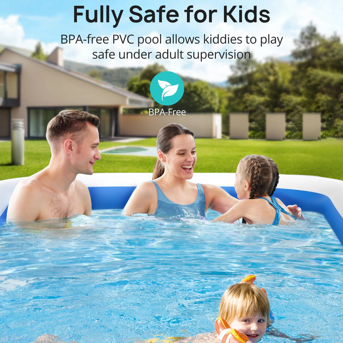 Inflatable Swimming Pools 119'' x 72'' x 20'' E97379