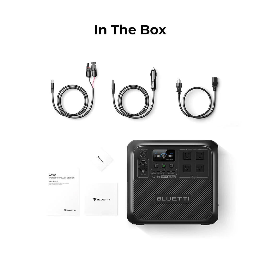 1152Wh LiFePO4 Portable Power Station with 200W Solar Panel D8986
