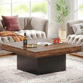 Square LED Engineered Wood Coffee Table L851
