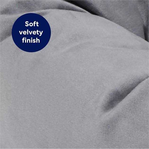 Velvet Round Bolster Dog Bed I768541