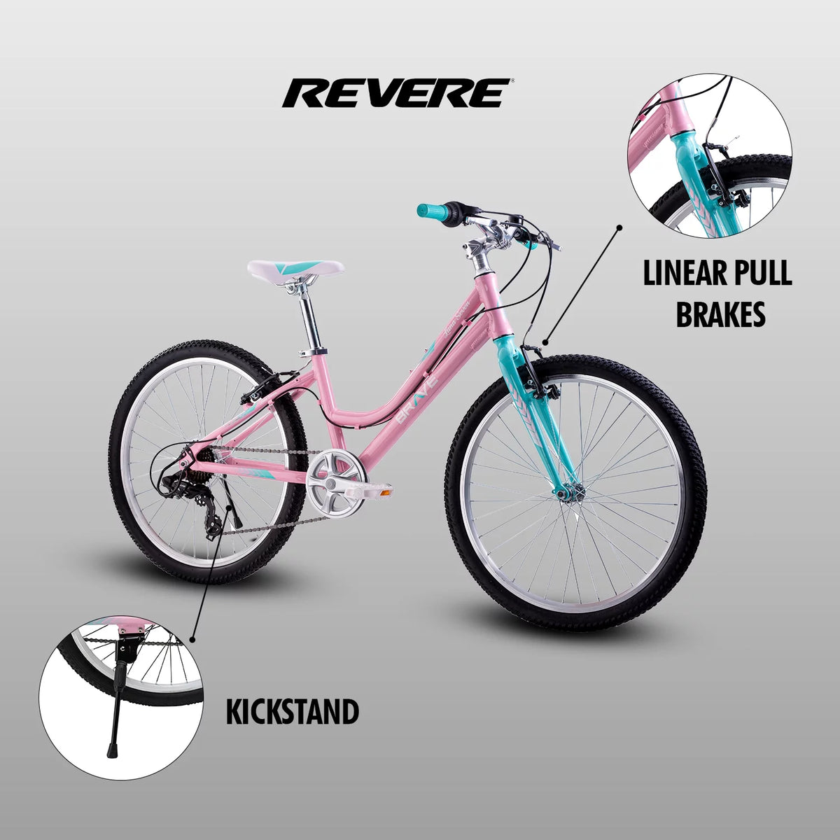 24 Girls 7-Speed Cruiser Bicycle Pink N875747