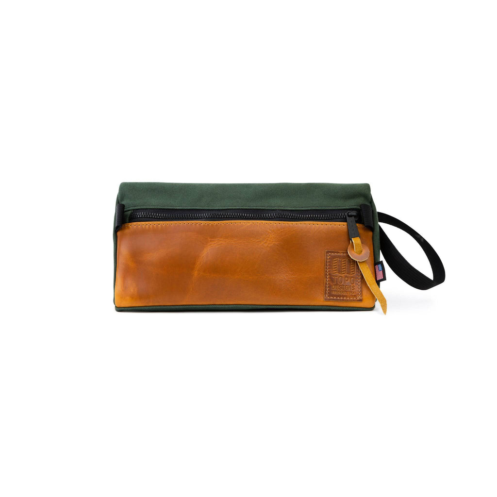 Black Canvas Dopp Kit with Black Leather J78831