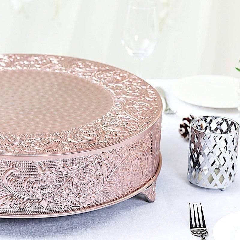 Rose Gold Round Cake Stand Z5261