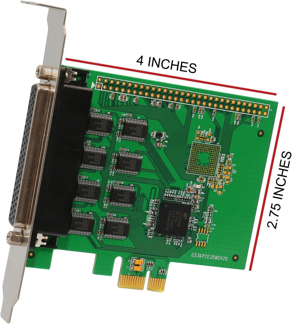 8 Port PCI-Express Serial Card Pack of 2 R558286
